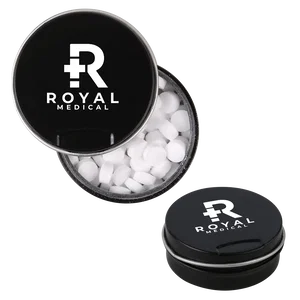Sugar-Free Peppermint Mints, Metal Pocket Tin