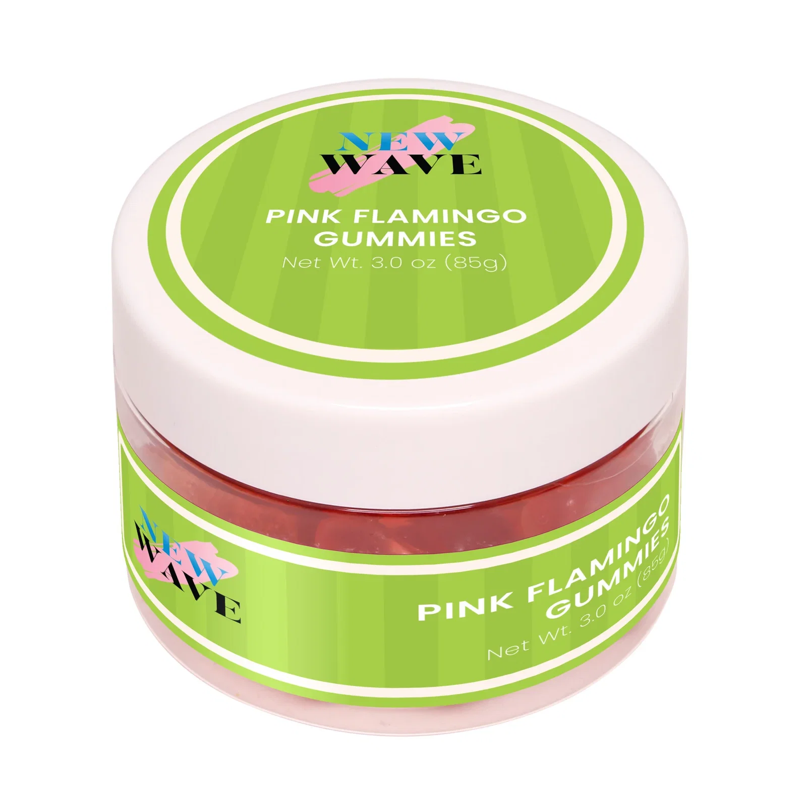 Pink Flamingo Gummies in Jars — view 2