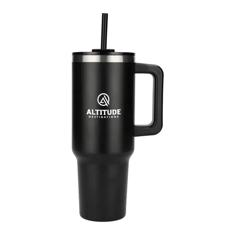 Pinnacle 40 oz Vacuum Insulated Eco-Friendly Travel Tumbler With Straw — view 11