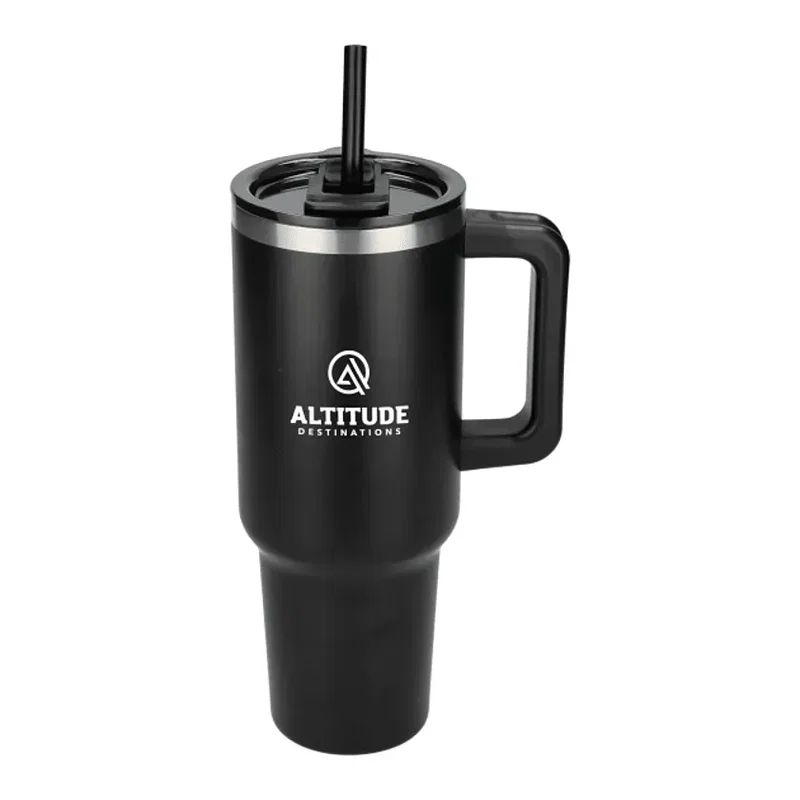 Pinnacle 40 oz Vacuum Insulated Eco-Friendly Travel Tumbler With Straw — view 20