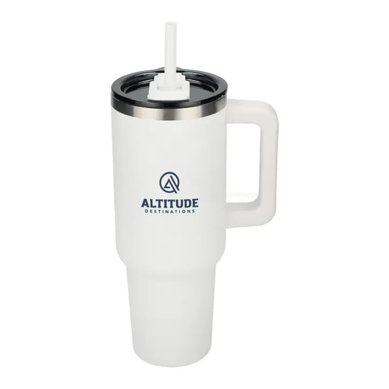 Pinnacle 40 oz Vacuum Insulated Eco-Friendly Travel Tumbler With Straw — view 51