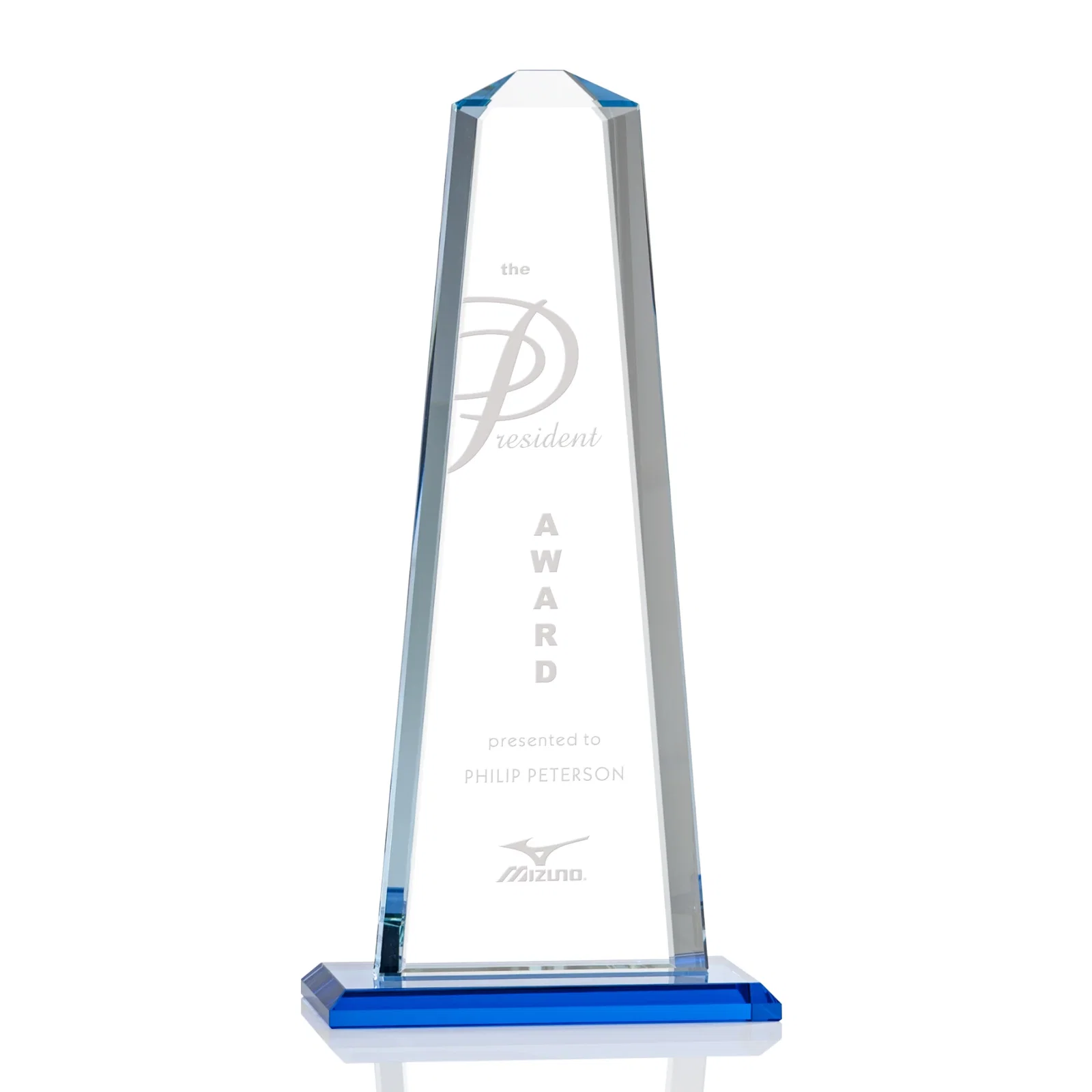 Promotional Starfire Crystal Award With 5/8-Inch Interchanging Bevels for graduation ceremonies