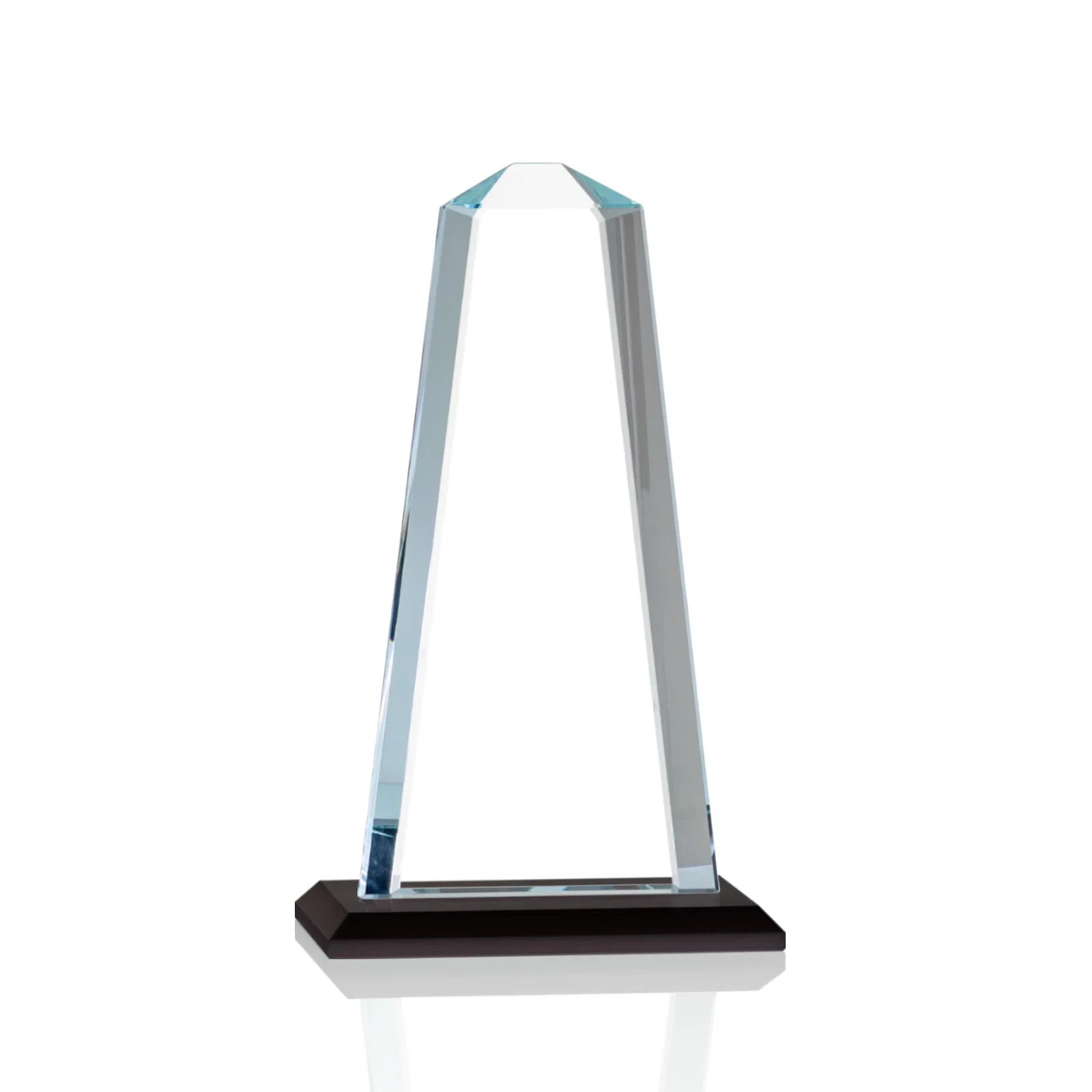 Branded Starfire Crystal Award With 5/8-Inch Interchanging Bevels for employee recognition