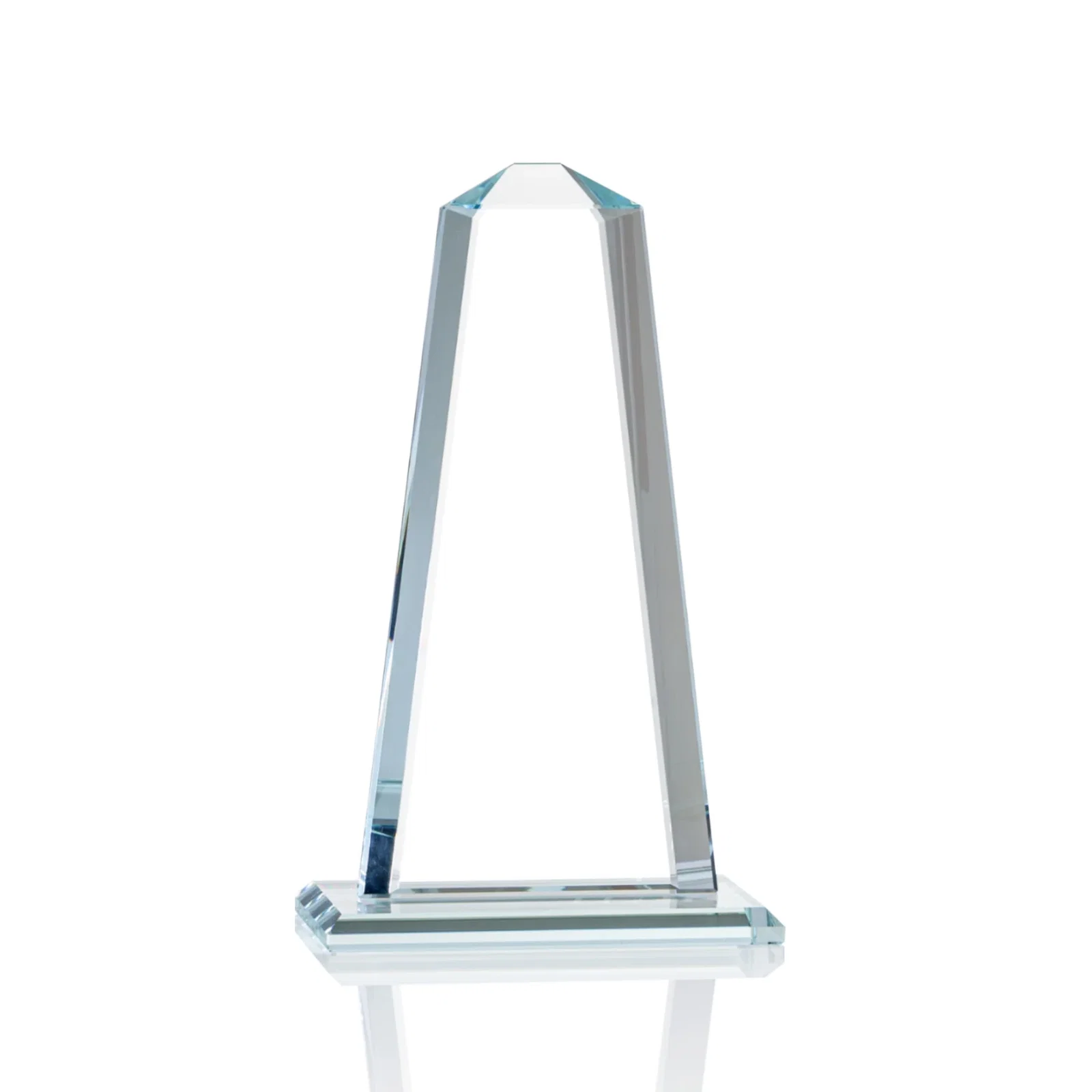 Branded Starfire Crystal Award With 5/8-Inch Interchanging Bevels for corporate award ceremonies