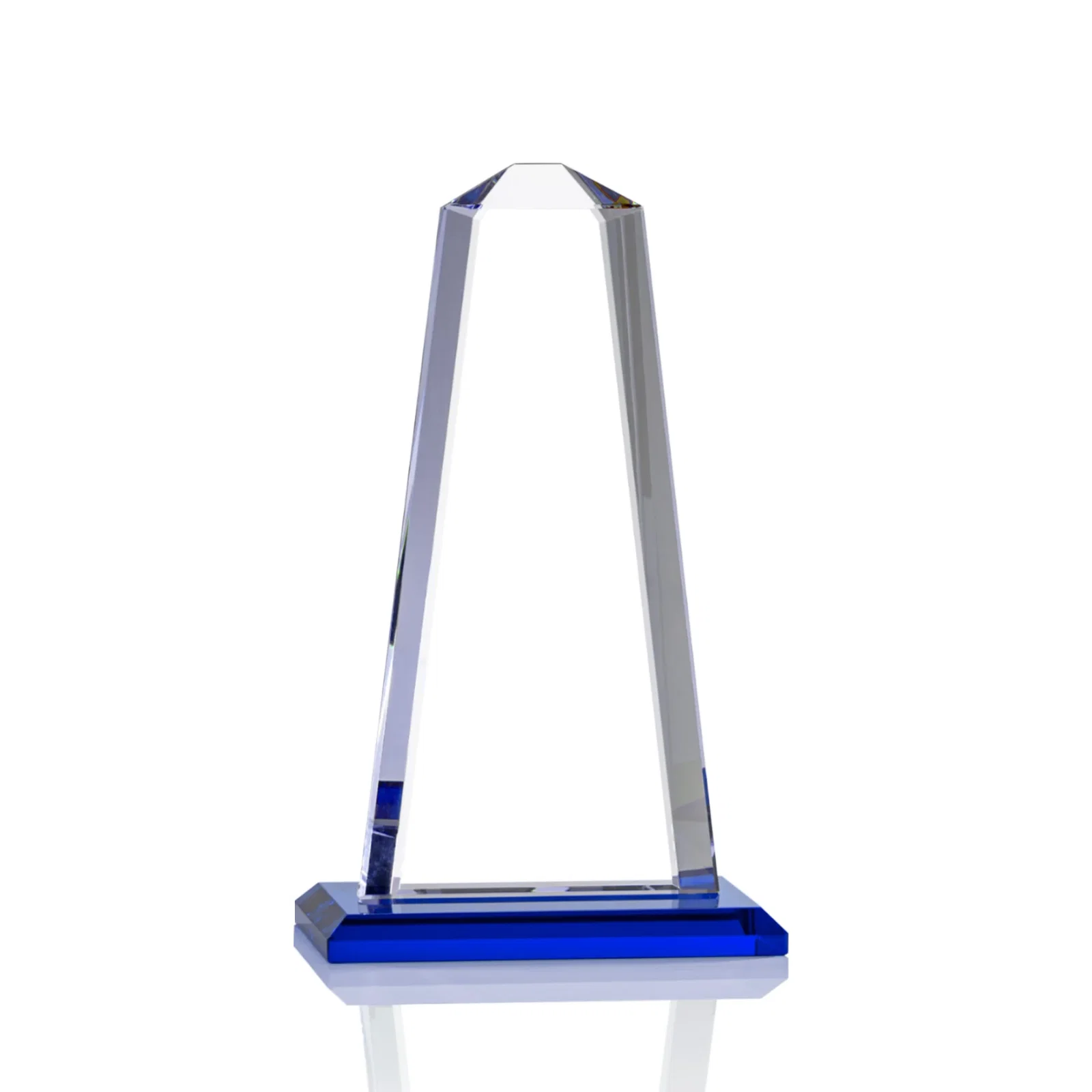 Branded Starfire Crystal Award With 5/8-Inch Interchanging Bevels for graduation ceremonies
