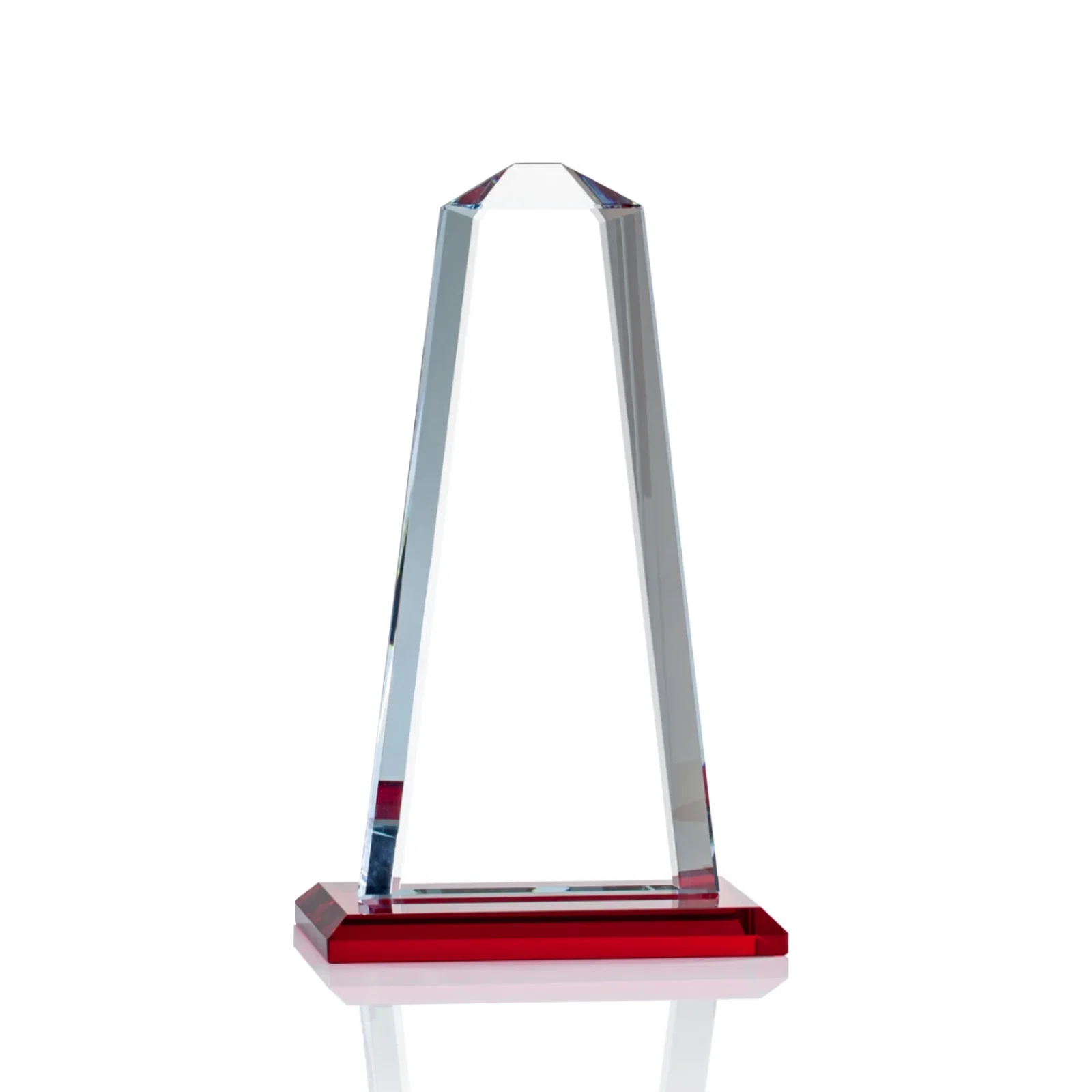 Branded Starfire Crystal Award With 5/8-Inch Interchanging Bevels for safety achievement programs