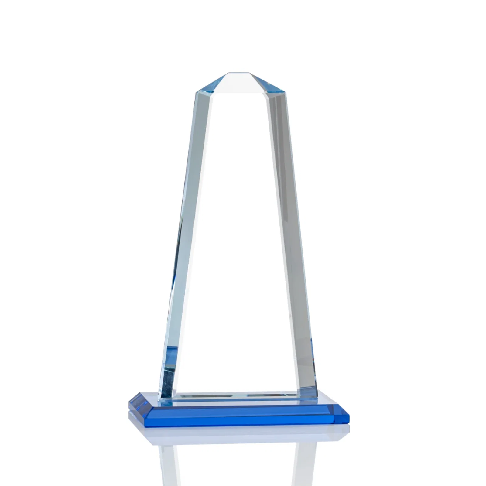 Branded Starfire Crystal Award With 5/8-Inch Interchanging Bevels for volunteer appreciation