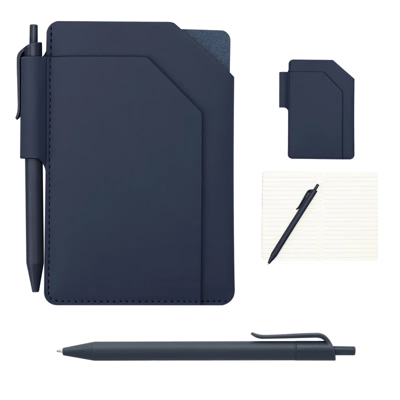 Spine and stitched edge of the closed jotter pad