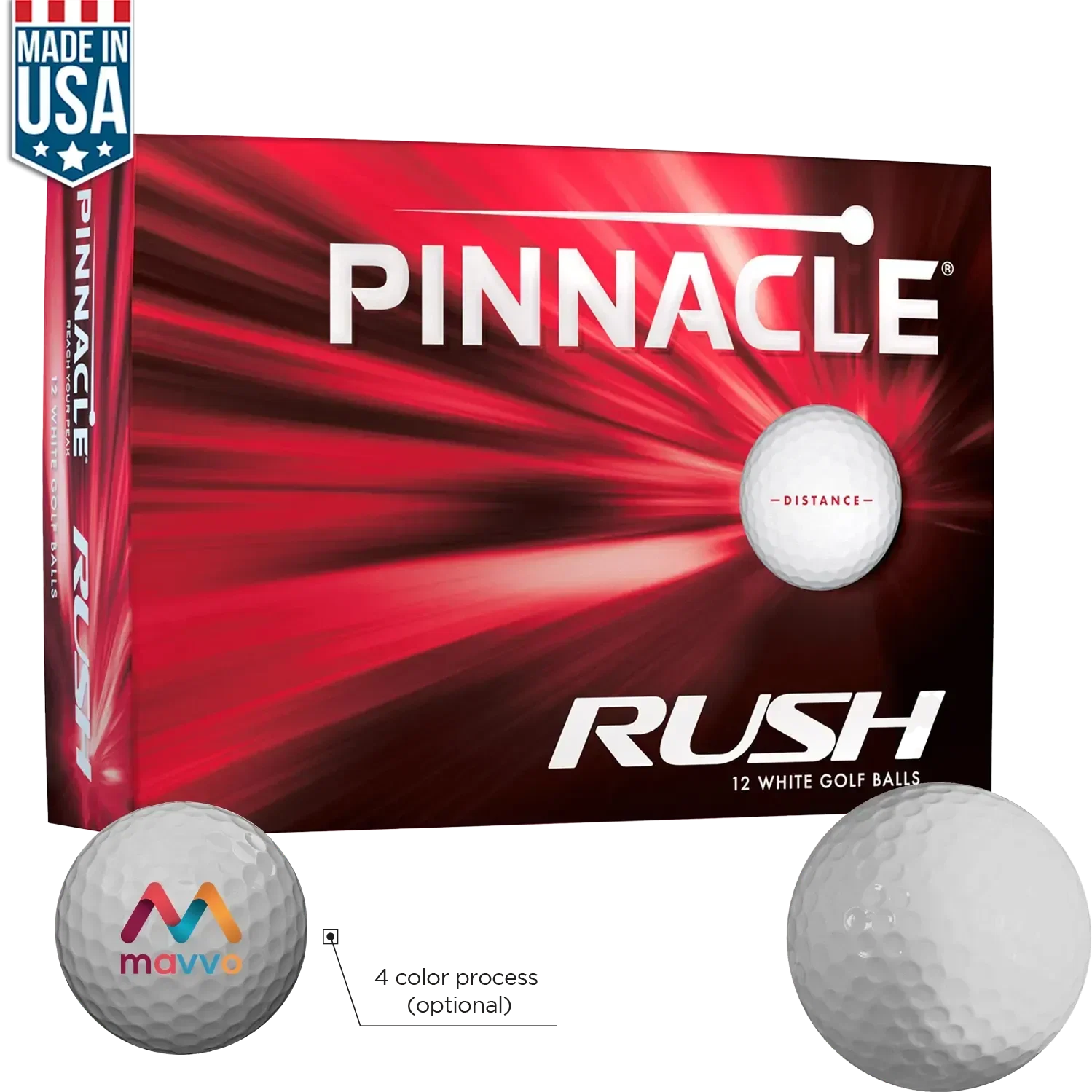 Personalized Pinnacle® Rush Golf Balls — view 4