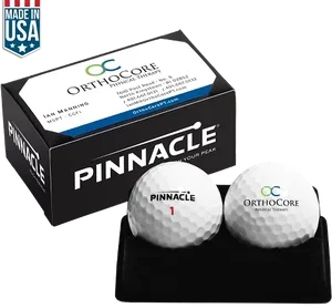 Custom Pinnacle Rush Business Card Golf Balls