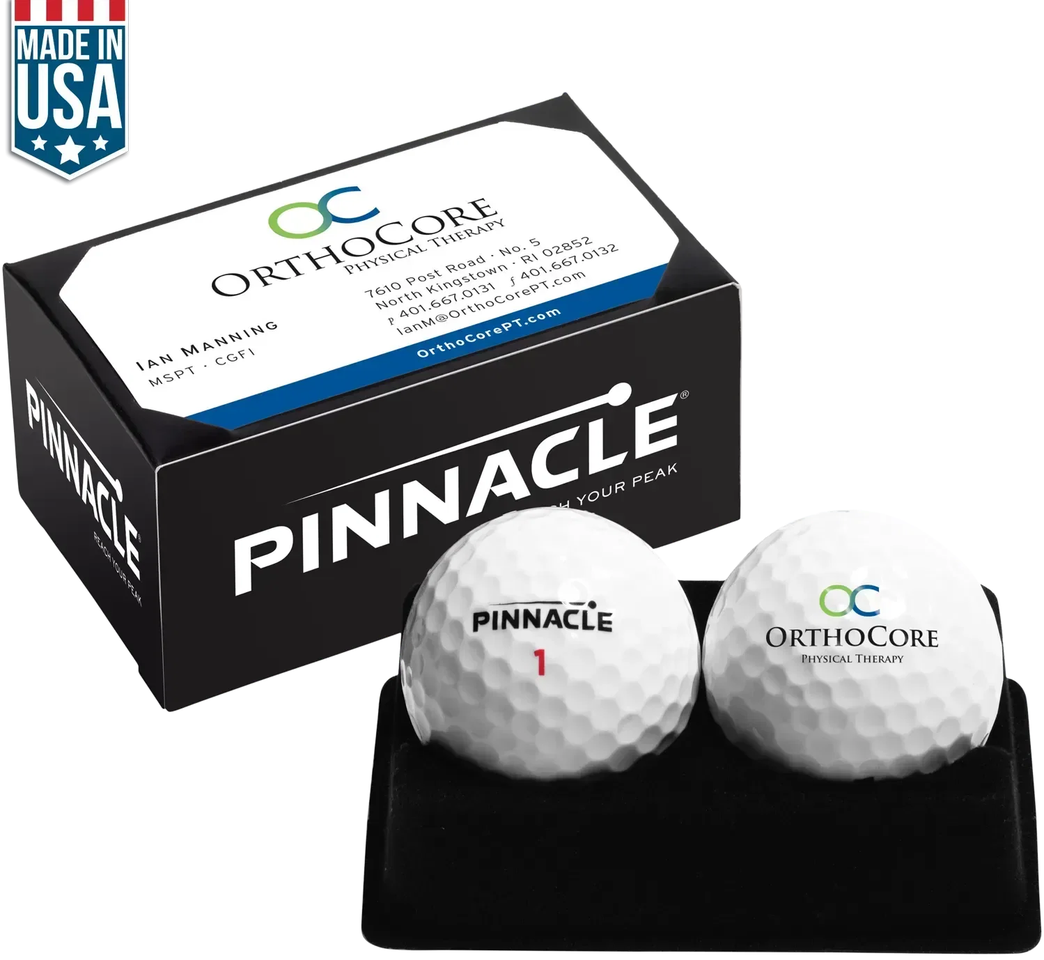 Custom Pinnacle Rush Business Card Golf Balls — view 3