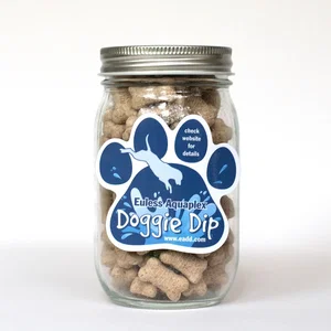 Paw Magnet Pint Jar with Pet Treats, 2.75" x 3", Full-Color Imprint