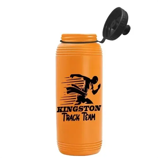Pint Sport Bottle with Tethered Push-Pull Lid (16 oz.)