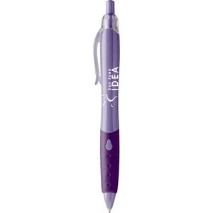 Plastic Ballpoint Pen with Large Rubber Comfort Grip, 5 9/16" L