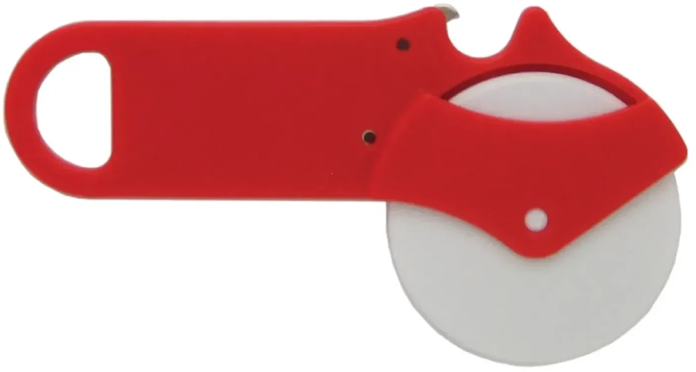Custom Pizza Cutter with Bottle Opener — view 2
