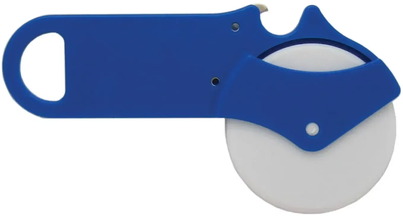 Custom Pizza Cutter with Bottle Opener — view 3