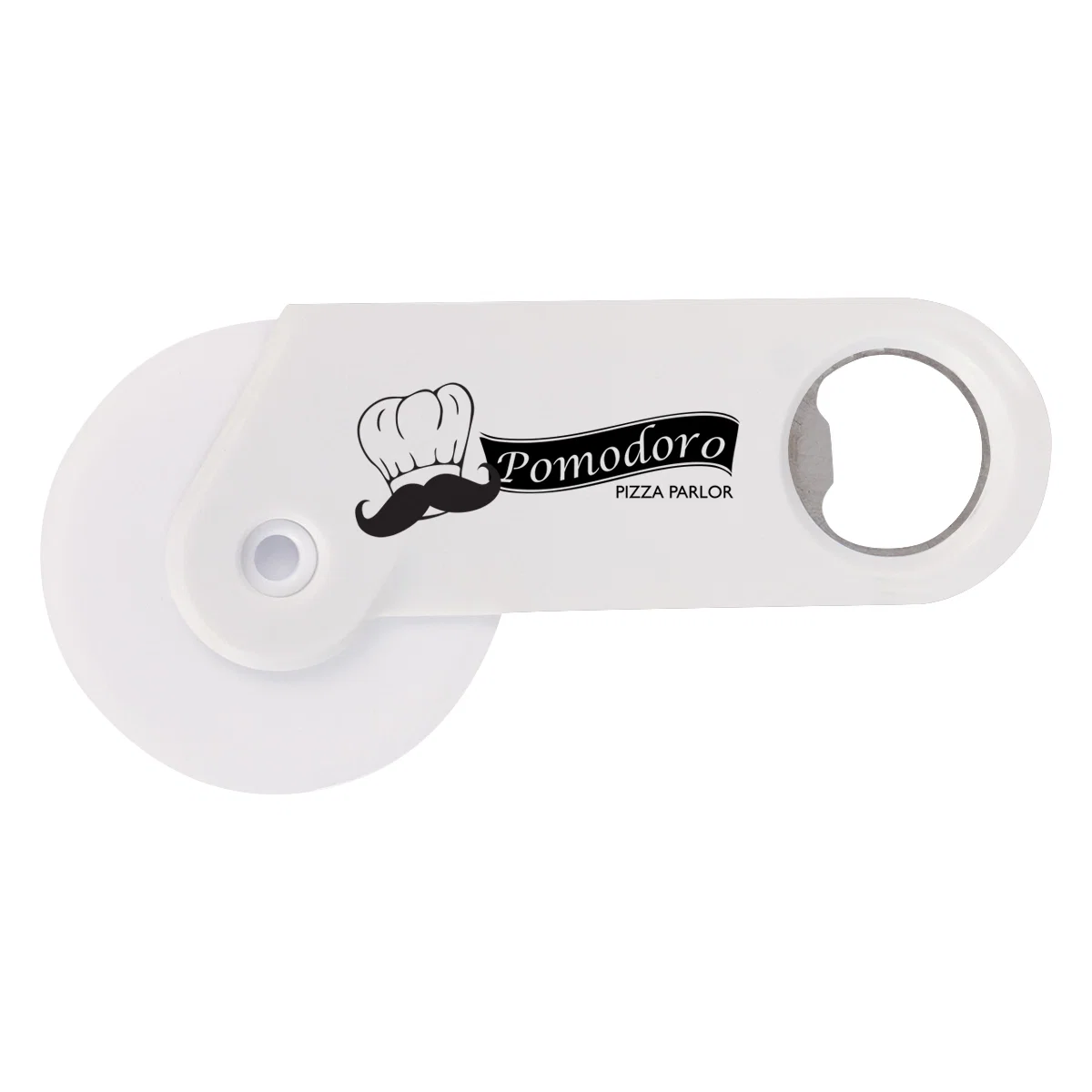 Handle surface showing the flat area available for artwork