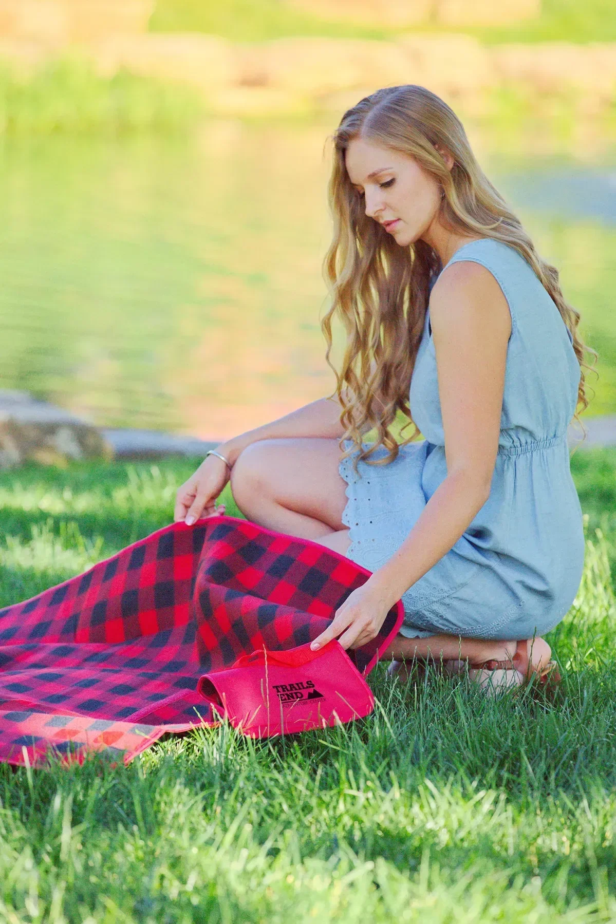 Roll-Up Fleece Blanket (3 Styles) held in hand