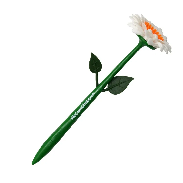 Imprinted Flower Pen — view 3