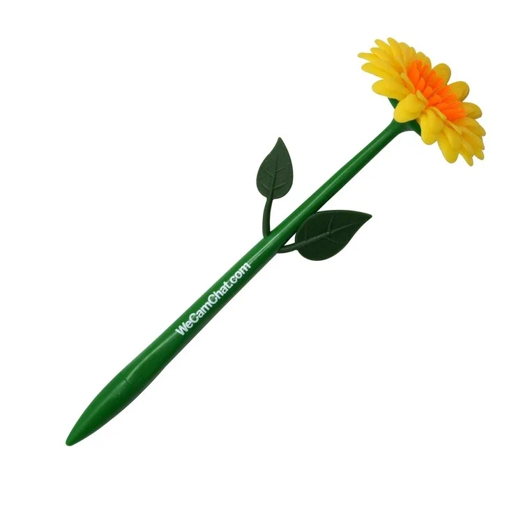 Imprinted Flower Pen — view 4