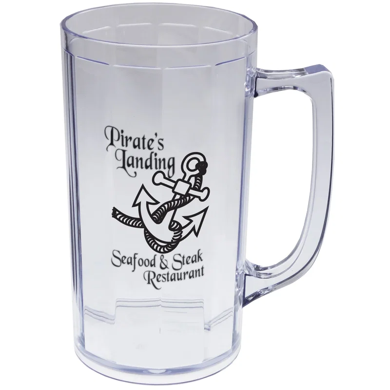 Plastic Fluted Beer Mugs — view 3