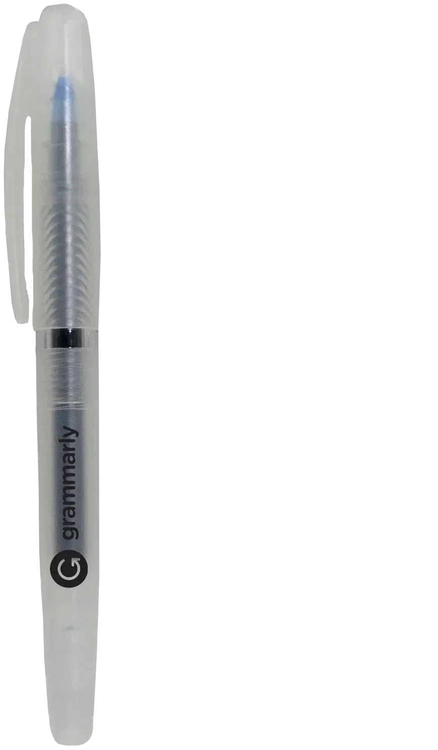 Personalized Frost Gel Pen - Custom Branded Transparent Barrel — view 2