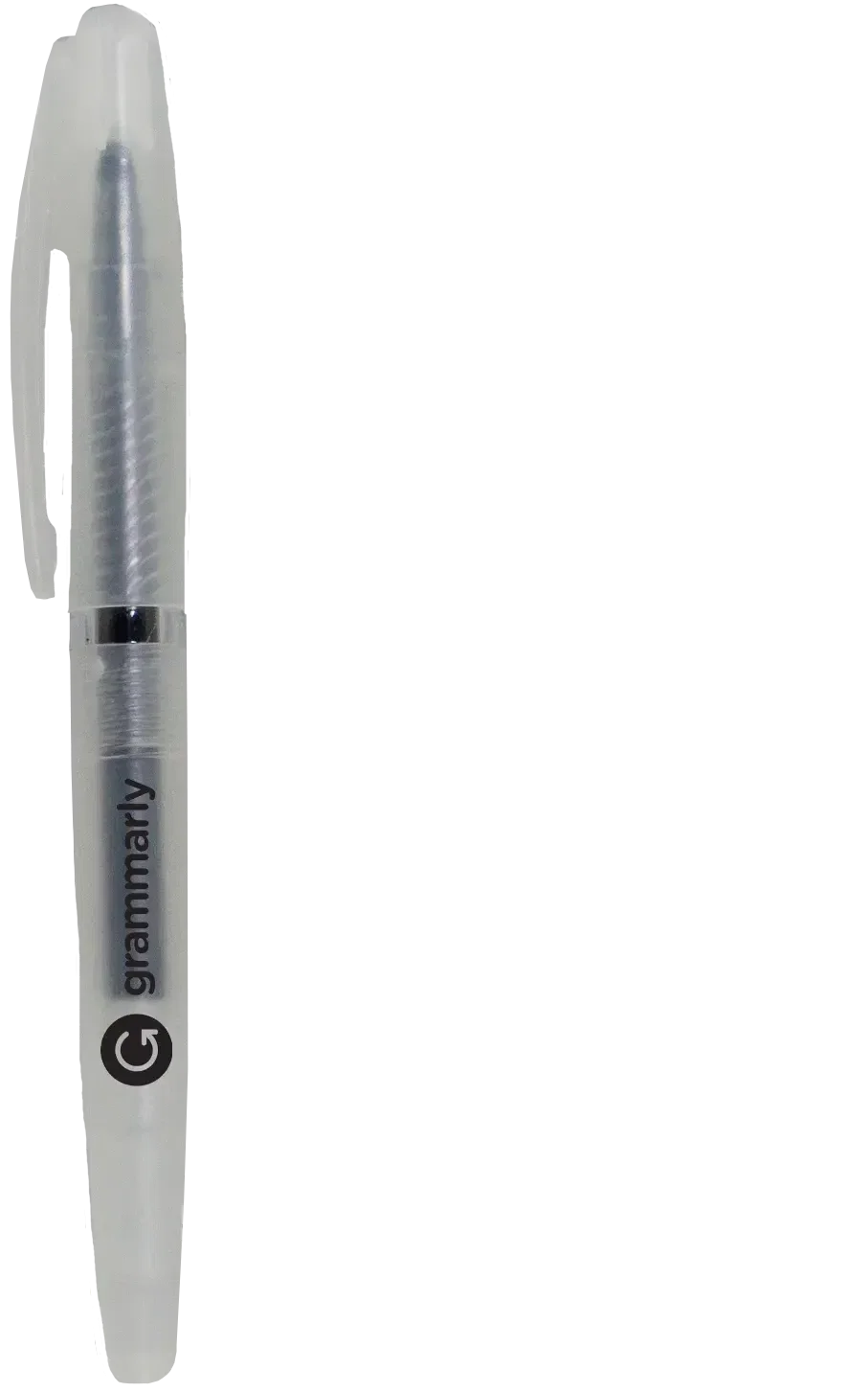 Personalized Frost Gel Pen - Custom Branded Transparent Barrel — view 3