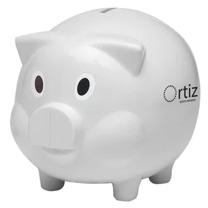 Logo Plastic Piggy Bank