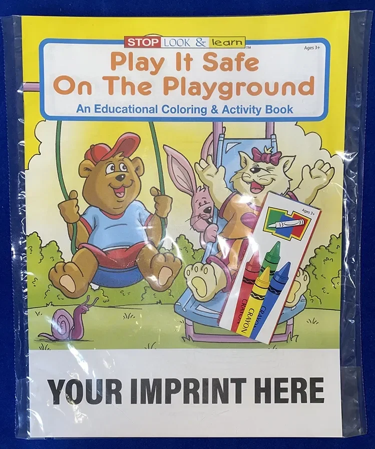 Play It Safe On The Playground Coloring Book — view 3