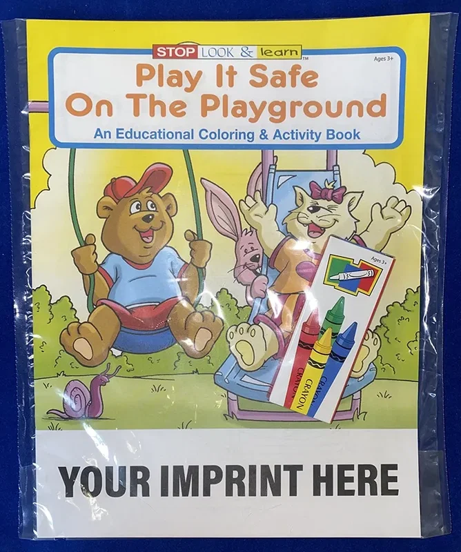 Play It Safe On The Playground Coloring Book — view 3
