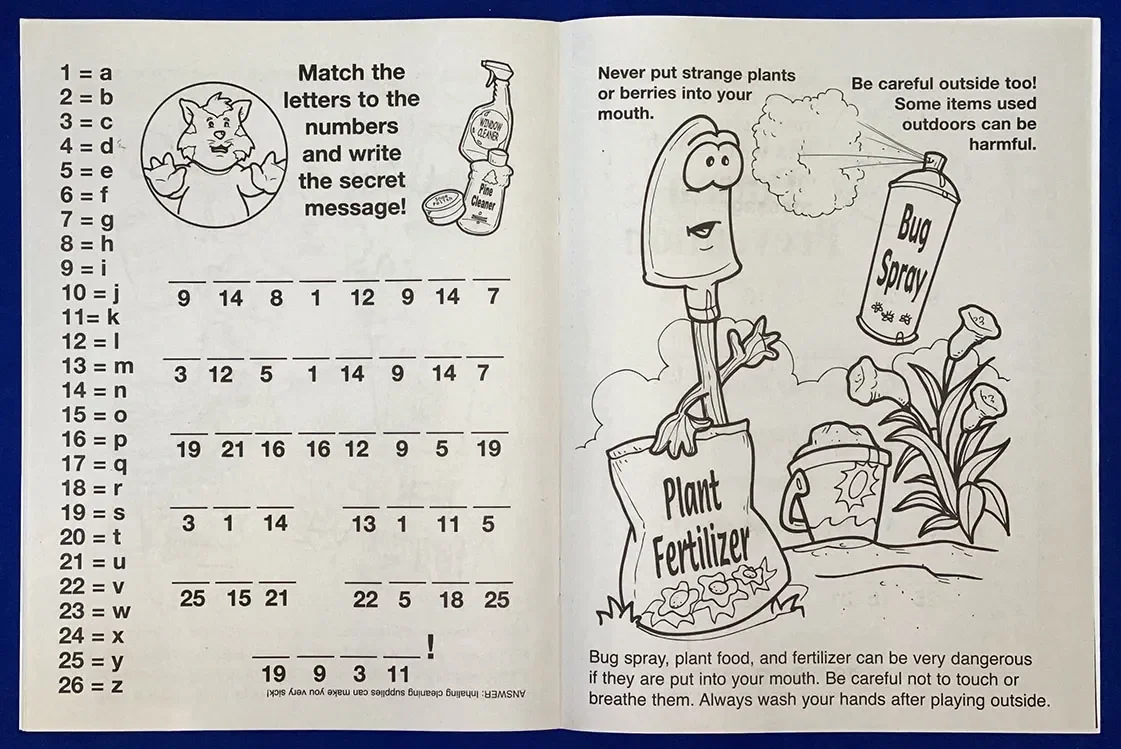 Play It Safe With Poison Prevention Coloring Book — view 2