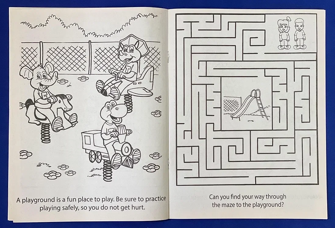 Playground Safety Awareness Coloring & Activity Book — view 2