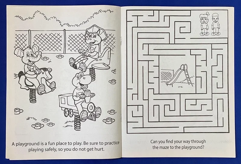Playground Safety Awareness Coloring & Activity Book — view 2