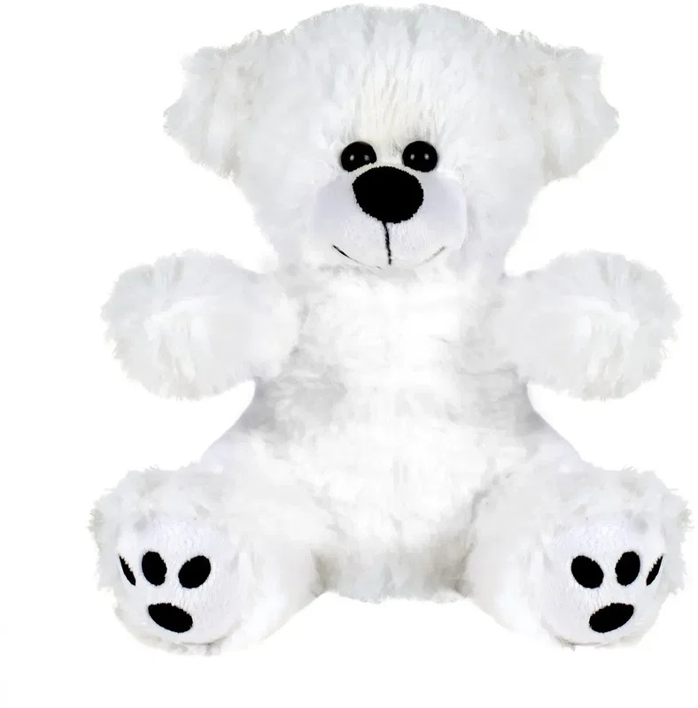 Plush Bear w/ Embroidered Paws and Hoodie — view 2