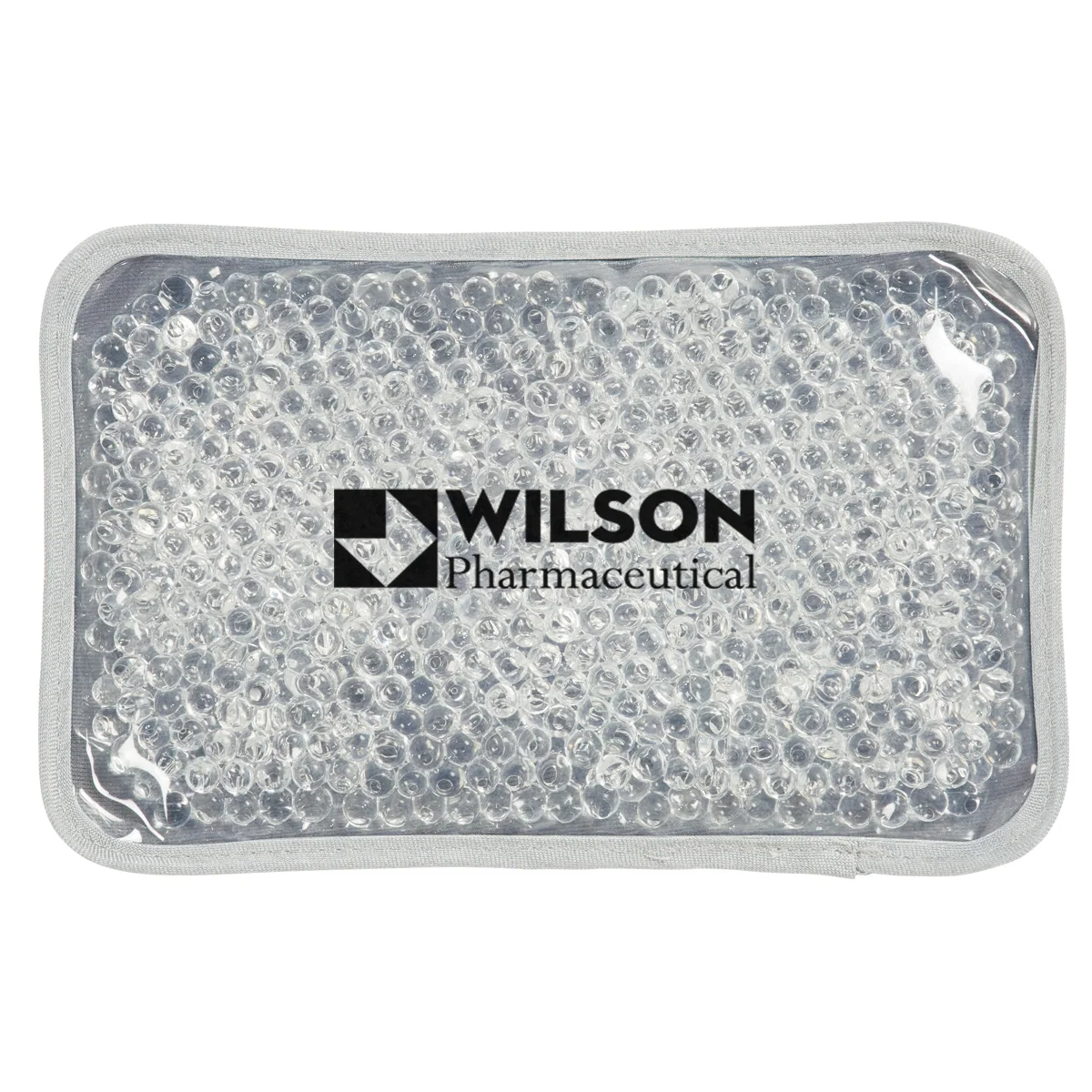 Plush gel bead pack for hot or cold therapy, shown flat