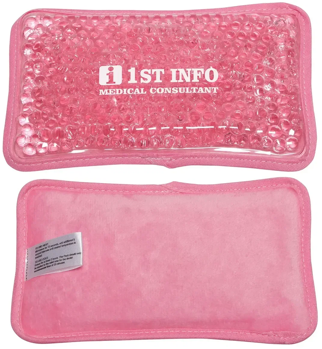 Custom Plush Mini pearl-bead pack, angled view of the ultra-soft plush side