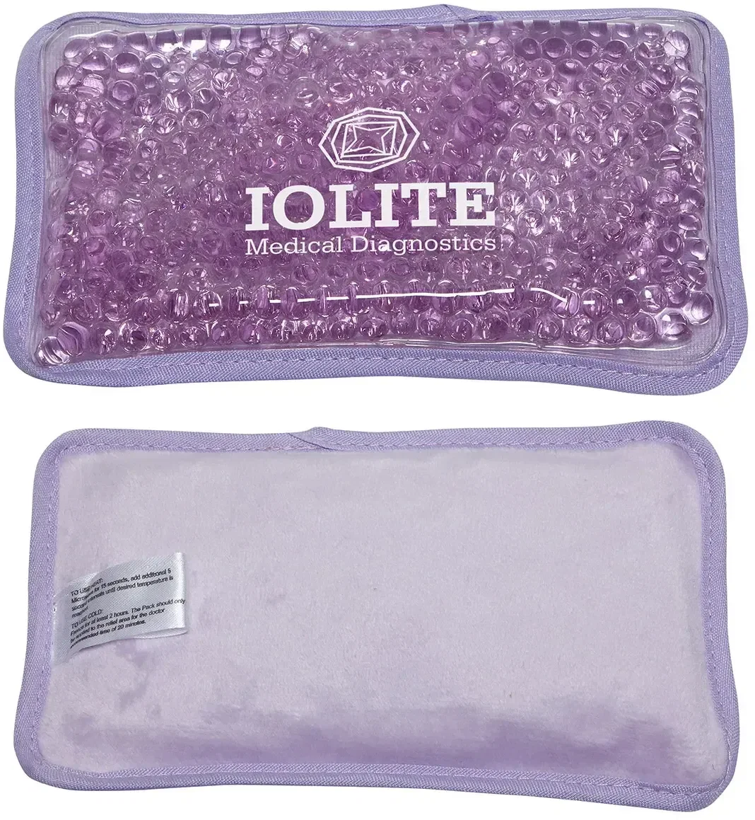 Promotional Plush Mini pearl-bead pack, close-up of plush texture and imprint