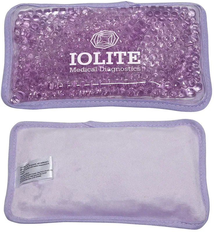 Promotional Plush Mini pearl-bead pack, close-up of plush texture and imprint