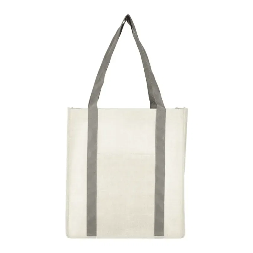 Pluto Recycled Non-Woven Small Grocery Tote — view 2