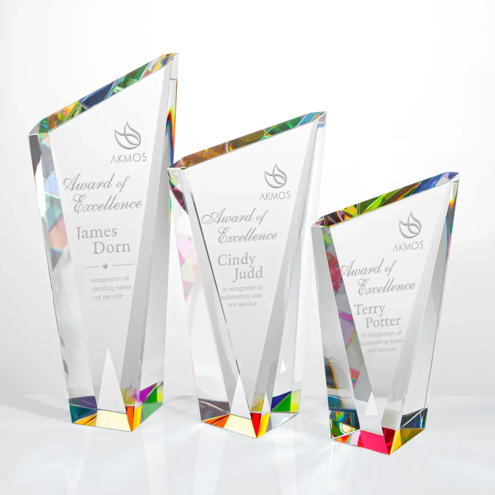 Plymouth Multi-Color Custom Award (Prismatic)