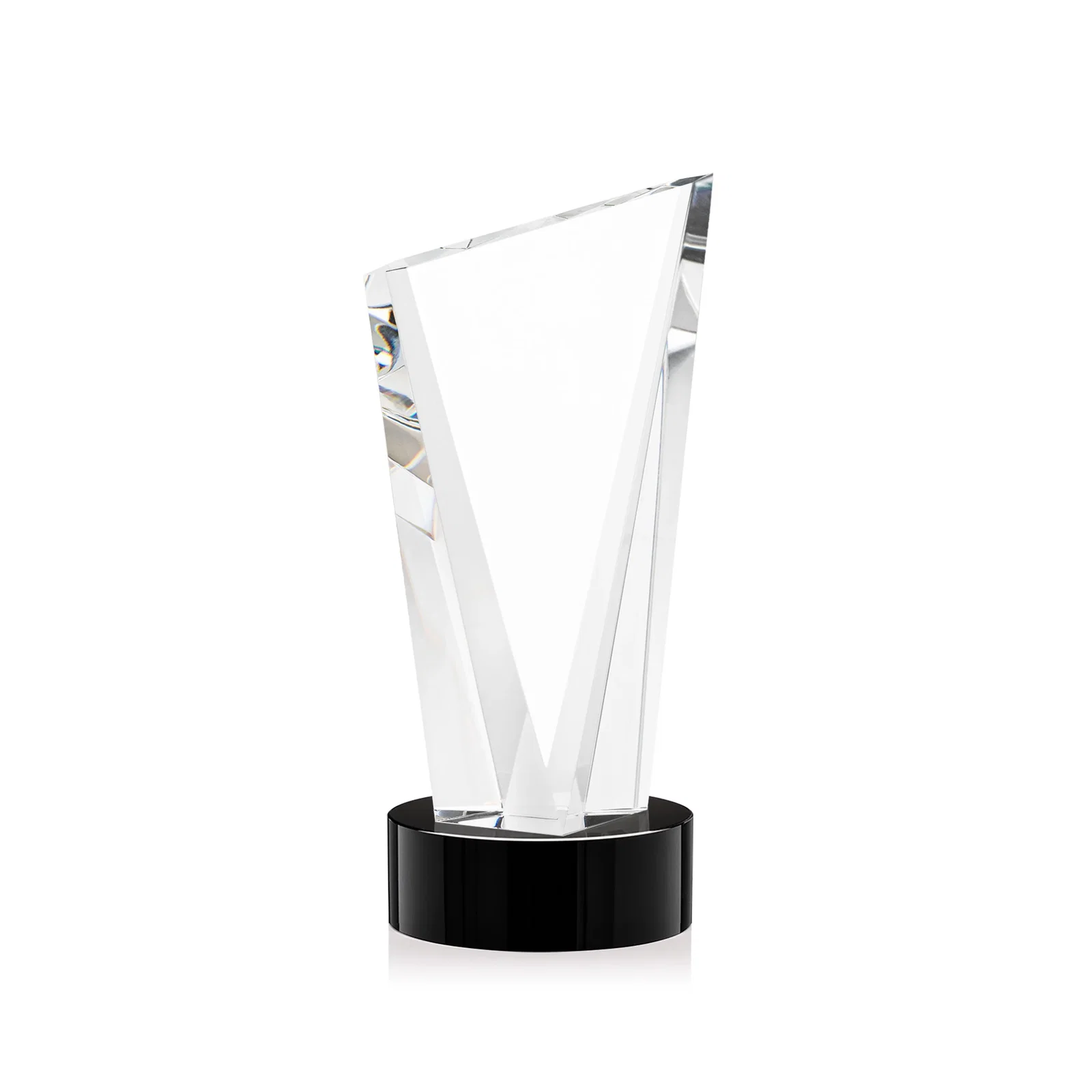 Branded Slant-Top Optical Crystal Award with Optional Base Engraving, awards for sales achievement awards