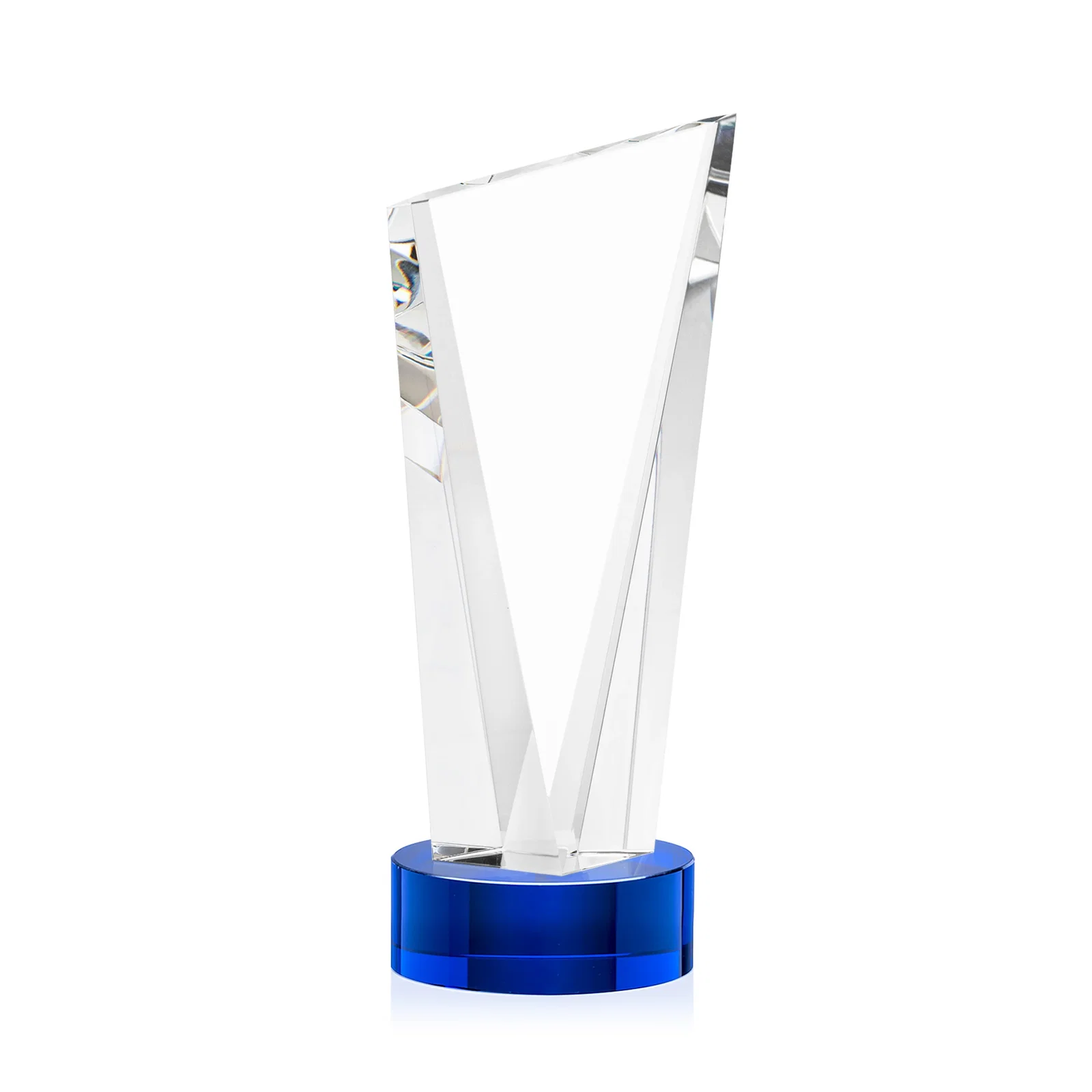 Branded Slant-Top Optical Crystal Award with Optional Base Engraving, awards for graduation ceremonies