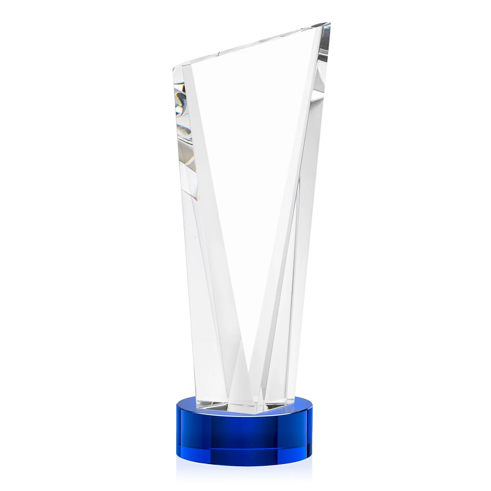 Branded Slant-Top Optical Crystal Award with Optional Base Engraving, awards for safety achievement programs