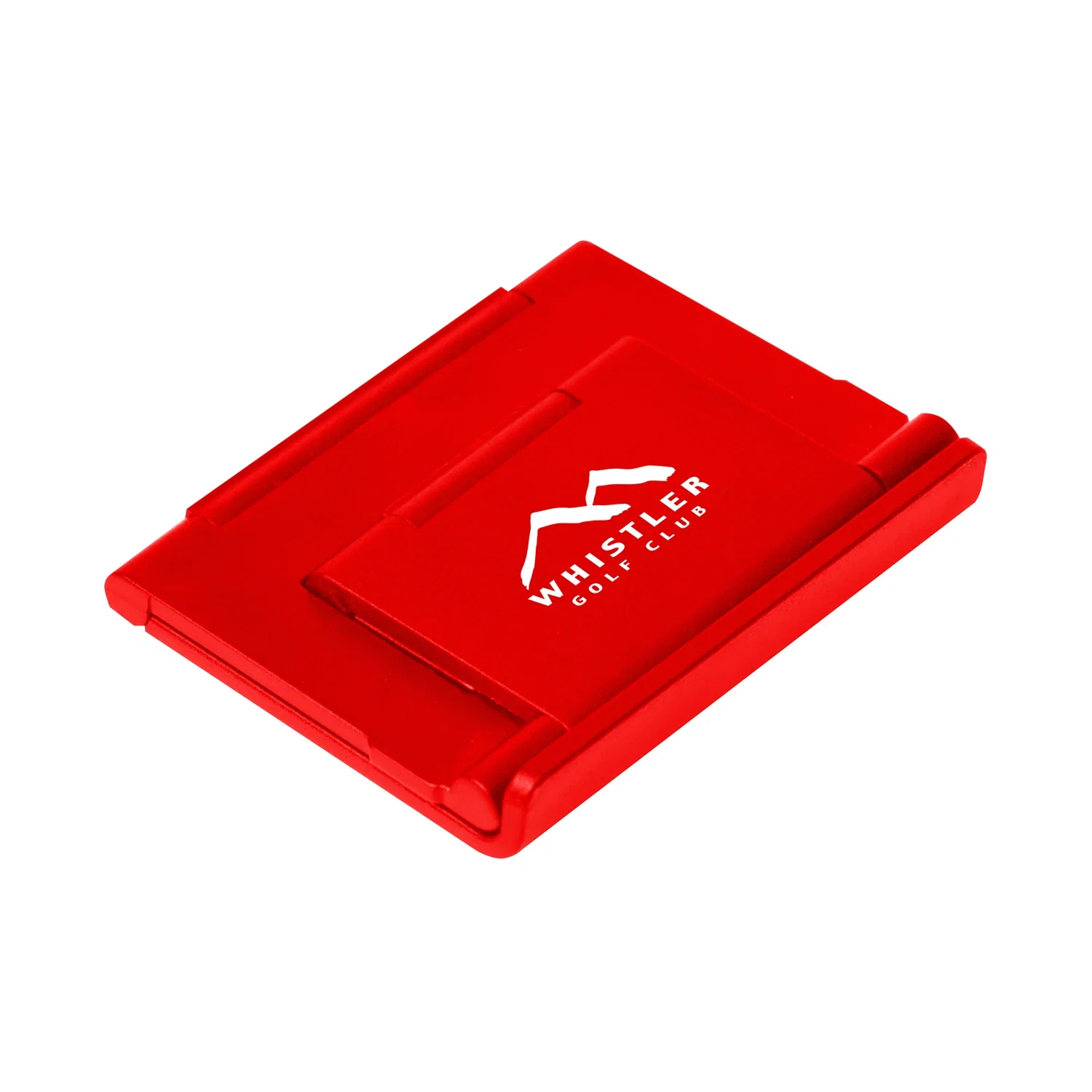 Custom Printed Pocket Phone Stand — Red — view 3