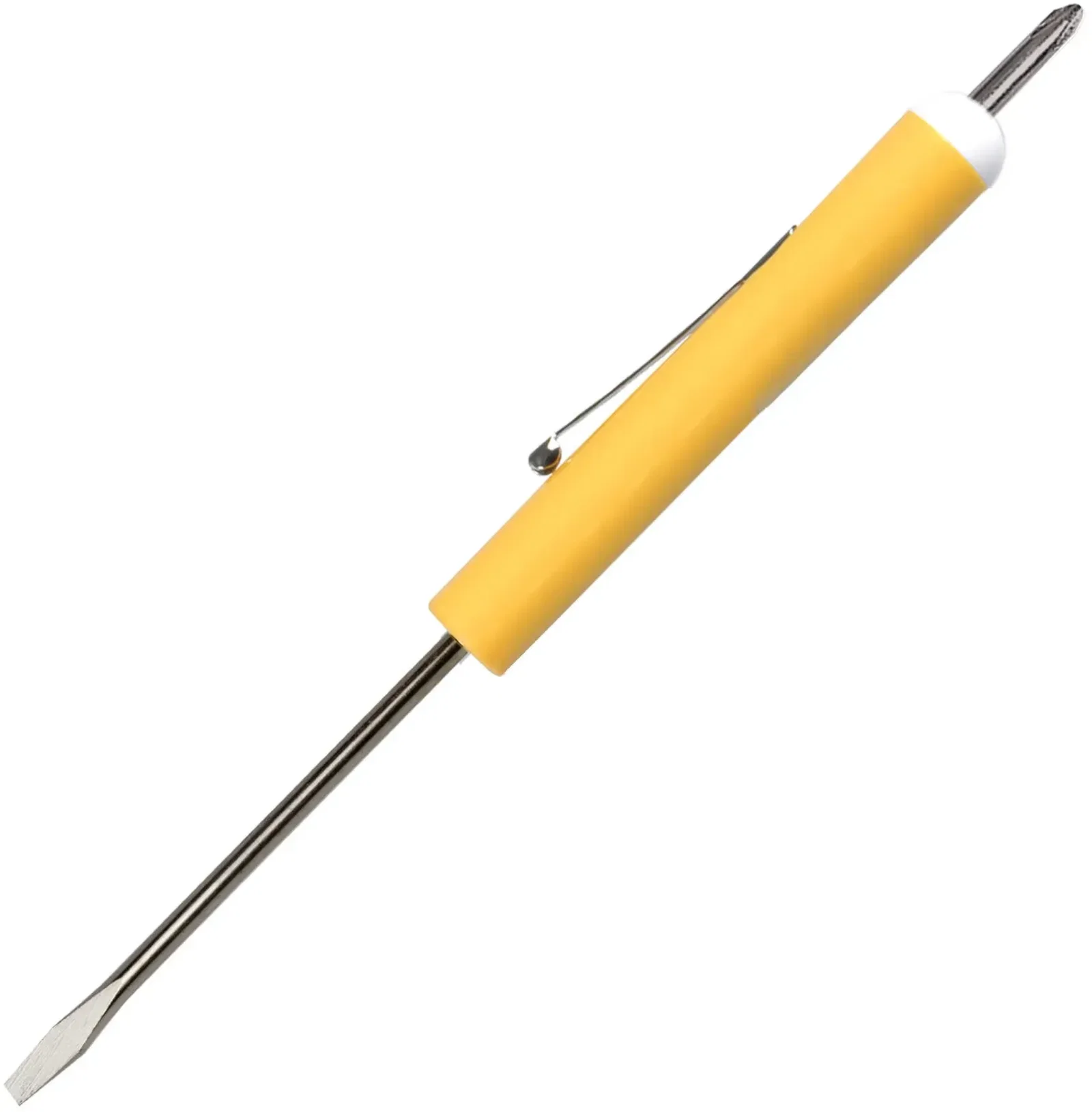 Custom Pocket Screwdriver - 1/8" Flat Tip Blade / #0 Phillips Top — view 10
