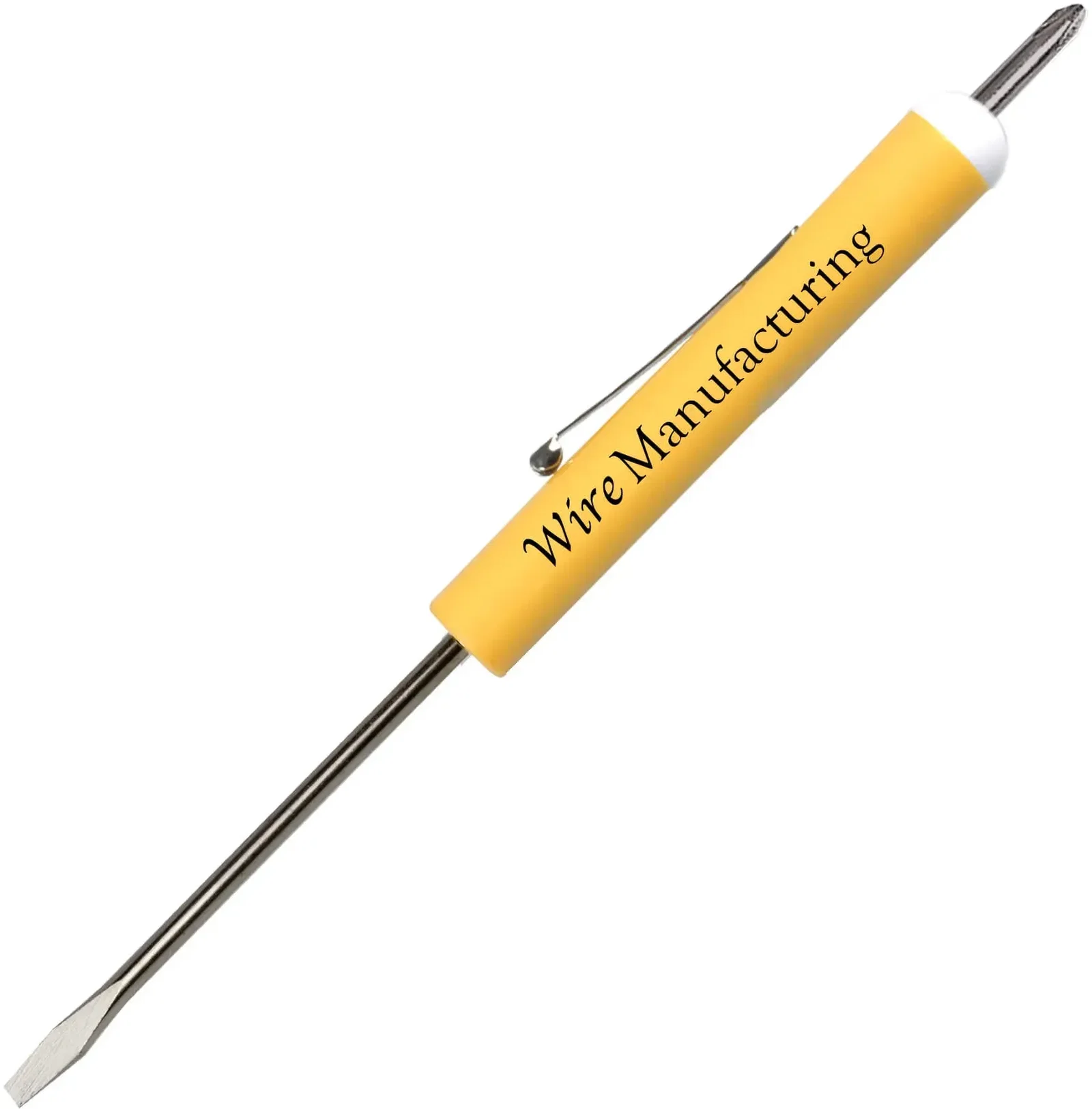 Custom Pocket Screwdriver - 1/8" Flat Tip Blade / #0 Phillips Top — view 11