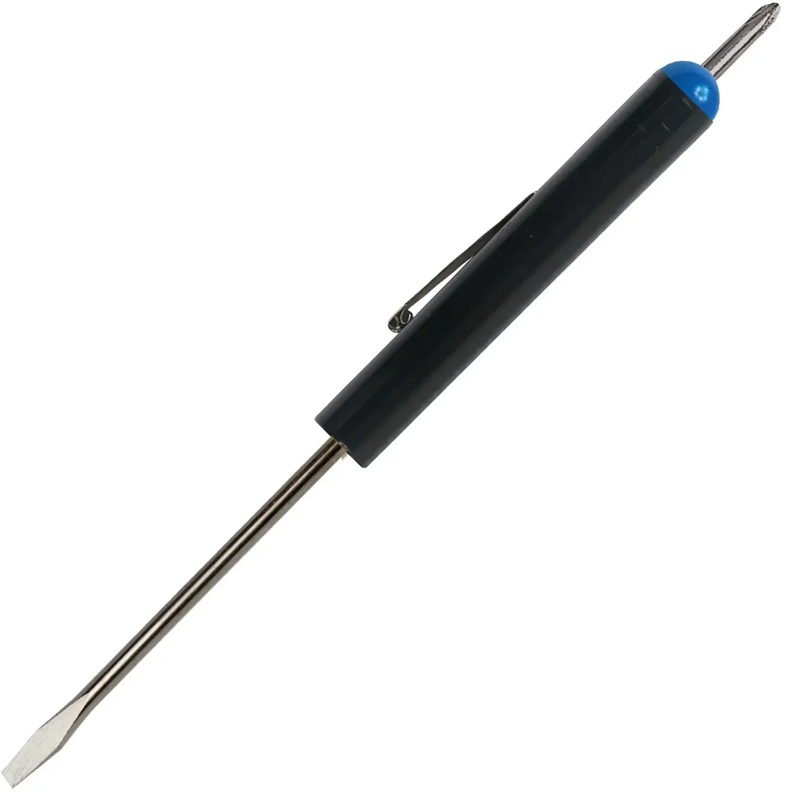 Custom Pocket Screwdriver - 1/8" Flat Tip Blade / #0 Phillips Top — view 13
