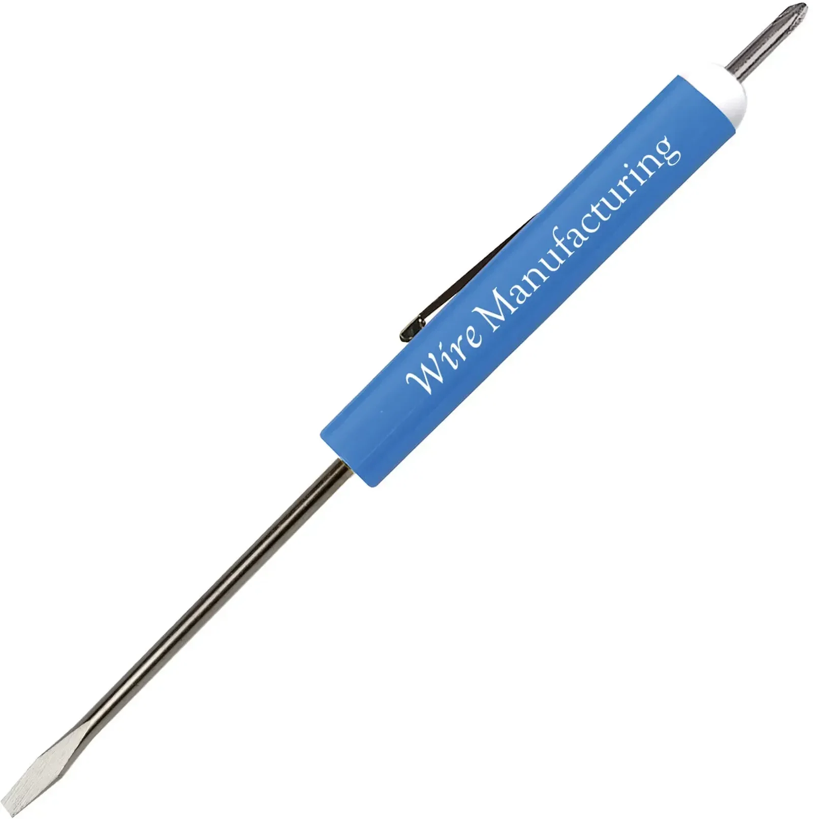 Custom Pocket Screwdriver - 1/8" Flat Tip Blade / #0 Phillips Top — view 14