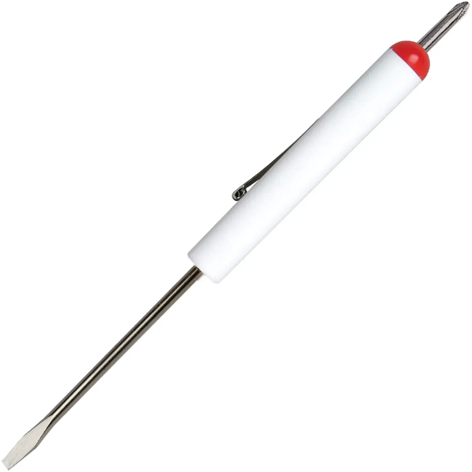 Custom Pocket Screwdriver - 1/8" Flat Tip Blade / #0 Phillips Top — view 15