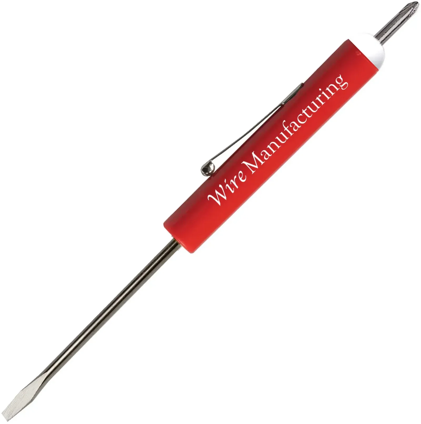 Custom Pocket Screwdriver - 1/8" Flat Tip Blade / #0 Phillips Top — view 17
